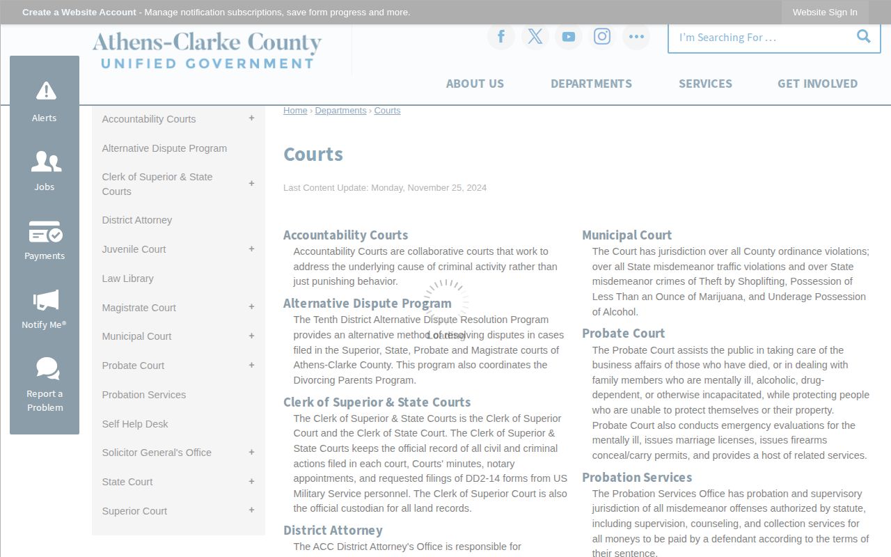 Athens-Clarke County courts release record source
